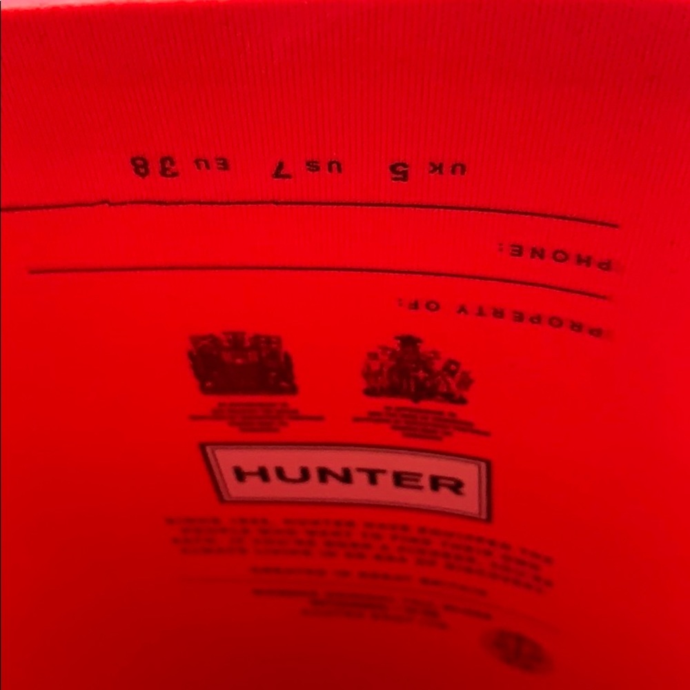 Brand new Hunter original tall glossy rain boots - Picture 3 of 6